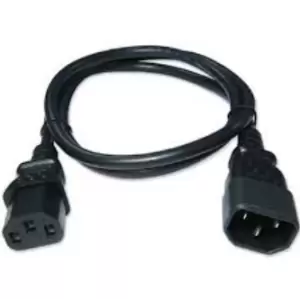 Image of Zebra CS-CAB-IEC-L power cable Black 1m C13 coupler C14 coupler