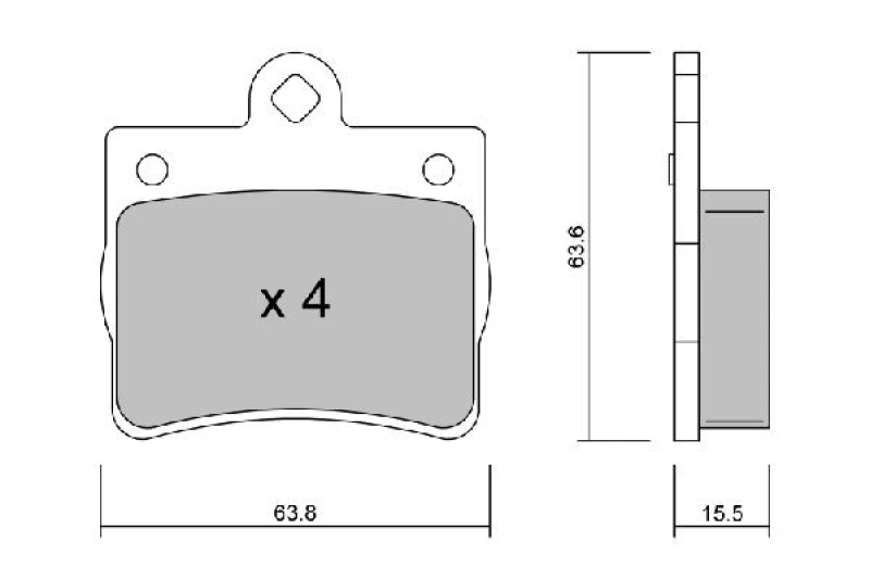 Image of AISIN Brake pad set AISIN BPMB-2011