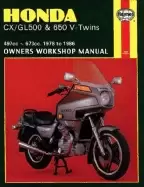 Image of honda cx gl500 and 650 v twins 497cc 673cc 1978 to 1986