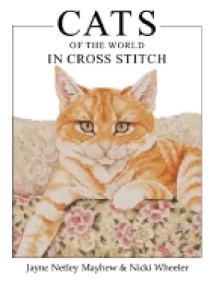 Image of cats of the world in cross stitch