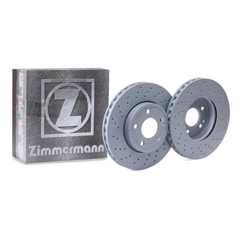 Image of ZIMMERMANN 400.3679.20 Brake disc Front Axle, Perforated, Coated, High-carbon Brake Disc (82)