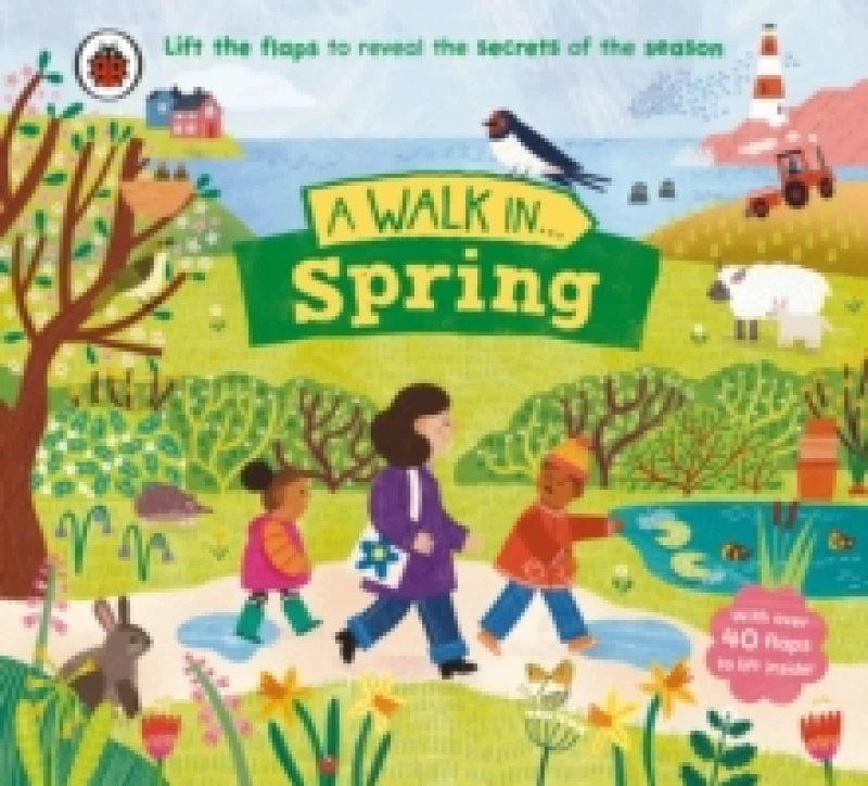 Image of A Walk in Spring : Lift the flaps to reveal the secrets of the season Board book