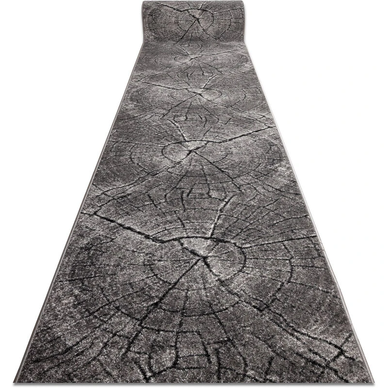 Image of RUGSX Runner silver Tronko Tree wood grey 80cm grey 80x110cm @230393