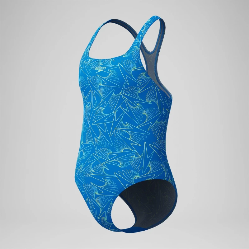 Image of Speedo Kids One Piece Swimsuit Lagoon Blue female 7-8 (S)