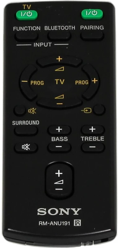 Image of Sony RM-ANU191 remote control Wired Press buttons