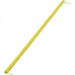 Image of Spiral cable 540 mm 7000 mm 1 x 0.12mm Yellow