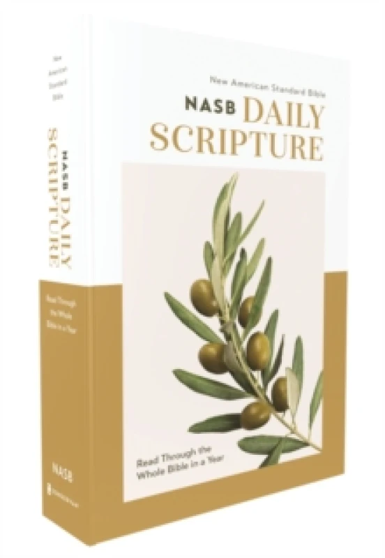 Image of NASB, Daily Scripture, Paperback, White/Olive, 1995 Text, Comfort Print. Paperback Books