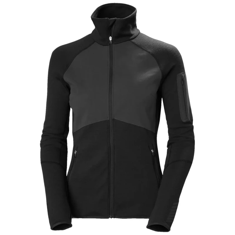 Image of Helly Hansen Womens merino wool fleece Helly Hansen Lifa Noir Female L