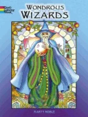 image of wondrous wizards coloring book