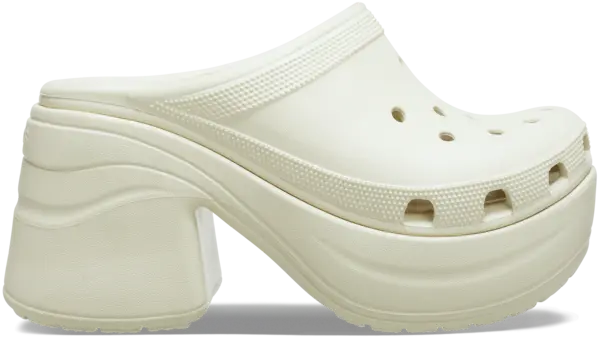 image of Crocs Unisex Siren Clogs Bone W4/M3