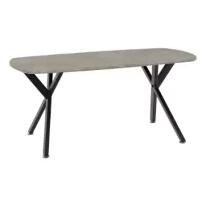Image of Seconique Athens Oval Coffee Table - Concrete Effect