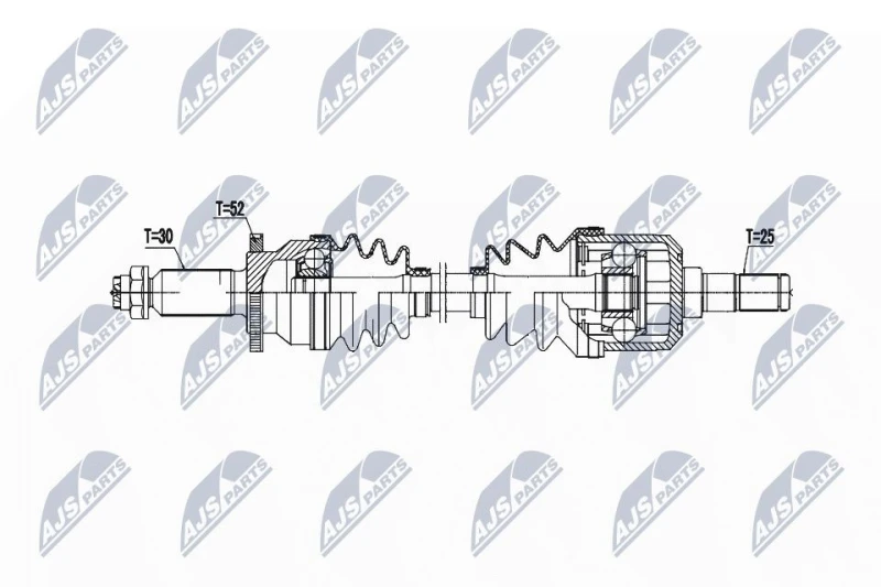 Image of NTY Drive shaft NTY NPW-HY-624