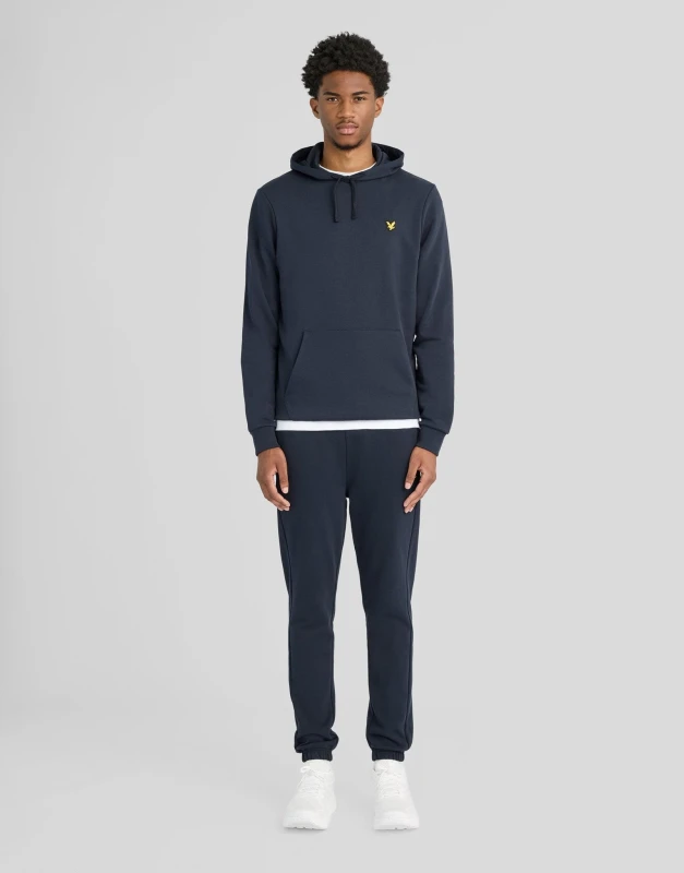 Image of Lyle & Scott Mens Sports Loopback Cotton Joggers Dark Navy