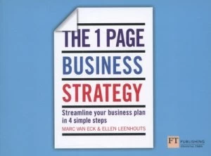 Image of The One Page Business Strategy by Marc Van Eck Paperback