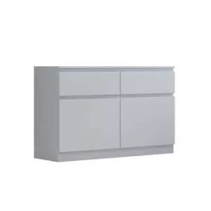Image of Two Door and Two Drawer Sideboard Unit, Grey