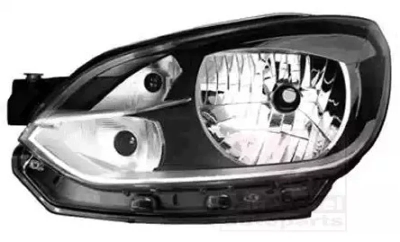 Image of VAN WEZEL 5701963 Headlights H4, Left, with motor for headlamp levelling Headlight (259)