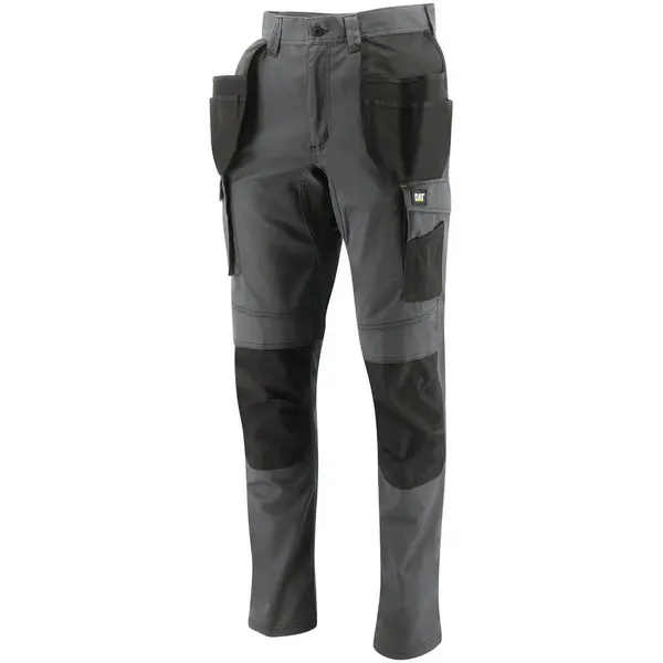 Image of CAT Workwear Mens Essentials Stretch Knee Pocket Trousers 34- Waist 34', Inside Leg 32'