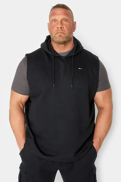 BadRhino Sleeveless Hoodie Black