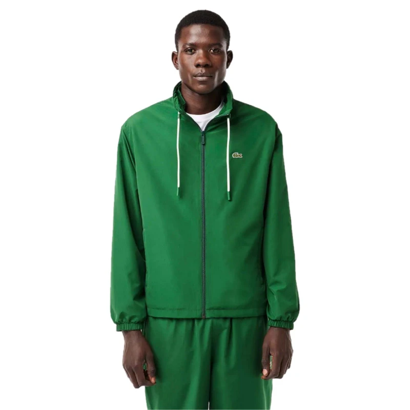 Image of Lacoste Zip Through Jacket Green male 2XS
