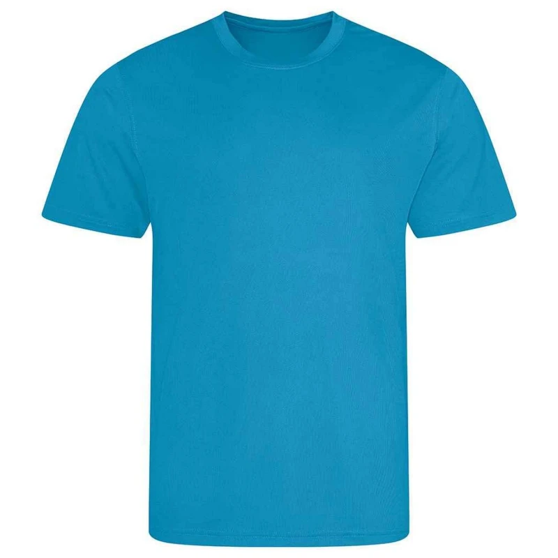 Image of AWDis Cool Plain Magenta T-Shirt in Mid Blue Size: 12-13 Years Mid Blue Unisex 12-13 Years