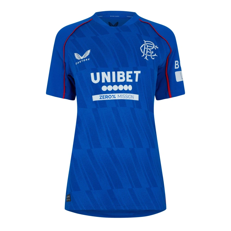Image of Castore Rangers Home Authentic Shirt 2024 2025 Womens - Blue Blue 8