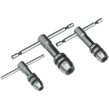 Image of Sealey 3 Piece T Handle Tap Wrench Set