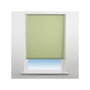 Image of Universal Plain Blackout Roller Blind, Apple Green, W180cm