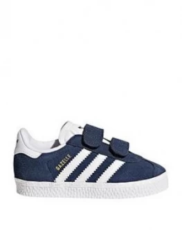 Image of Adidas Originals Gazelle Infant Trainer - Navy
