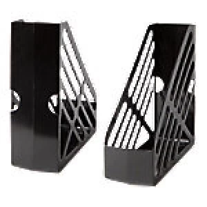Image of Magazine File Polystyrene Black 10 x 26.6 x 30 cm