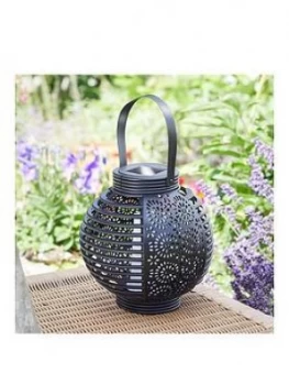 Image of Smart Solar Ferrara Flaming Lantern