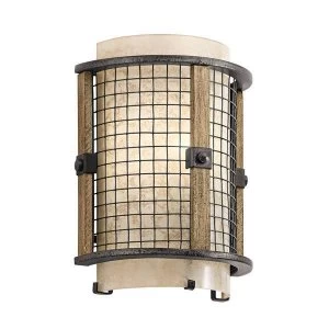 Image of 1 Light Indoor Wall Light Mesh Iron, E14