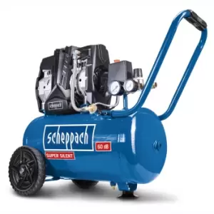 Image of Scheppach HC25Si 1100 W 24 L Silent Oil-Free Air Compressor 230 V