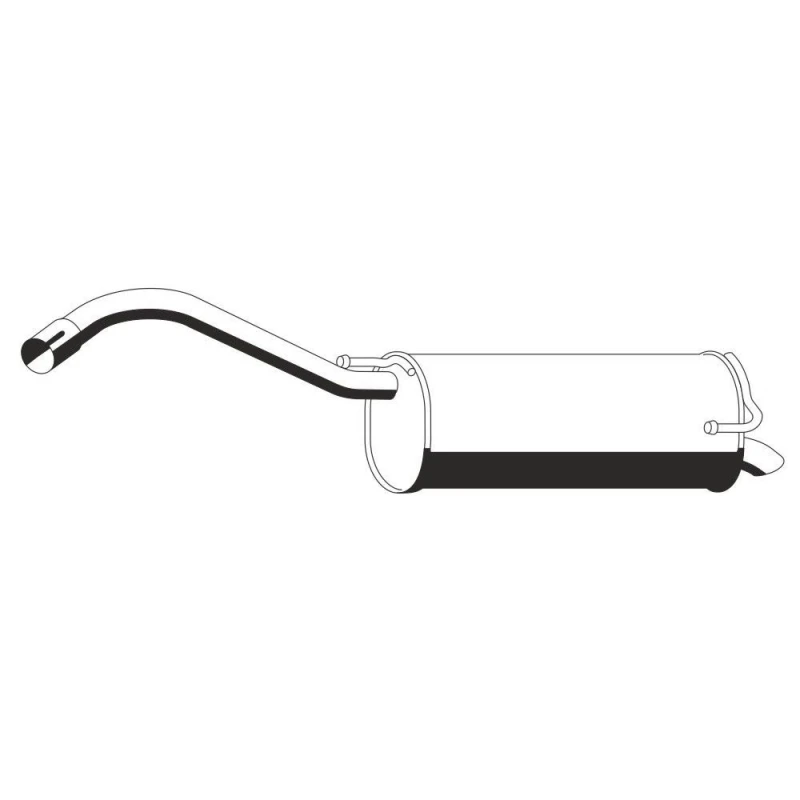 Image of ERNST 695039 Rear silencer End Silencer (3437)