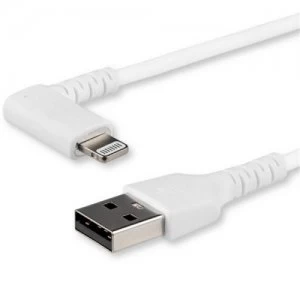 Image of 1m White Angled Lightning to USB Cable