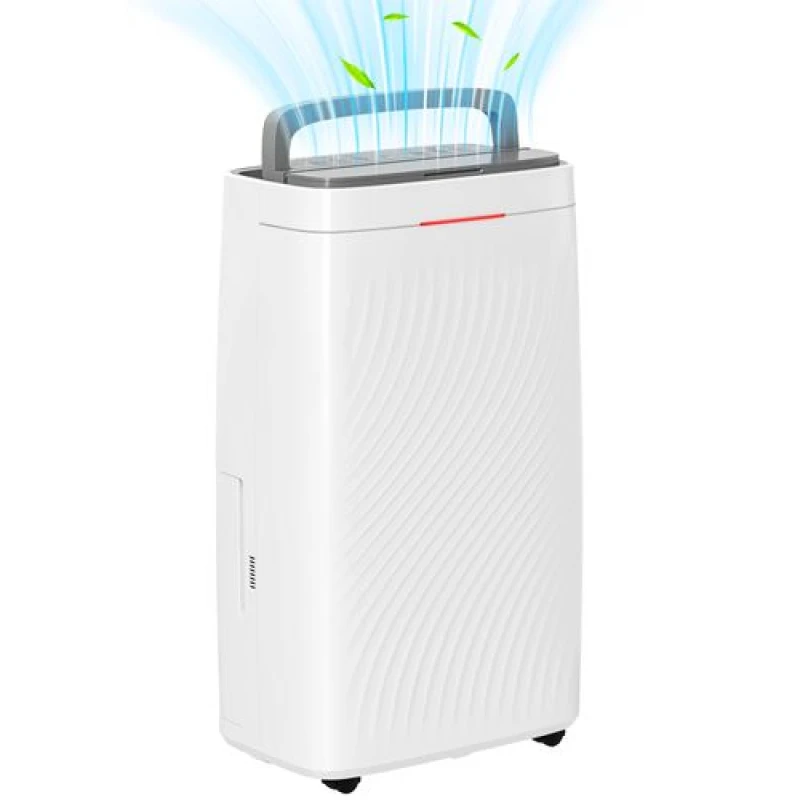 Image of HOMCOM 16L Dehumidifier with Filter, 5.5L Water Tank, Auto Defrost, Timer, White 821-041V70WT