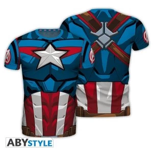 Image of Marvel - Captain America Mens X-Large T-Shirt