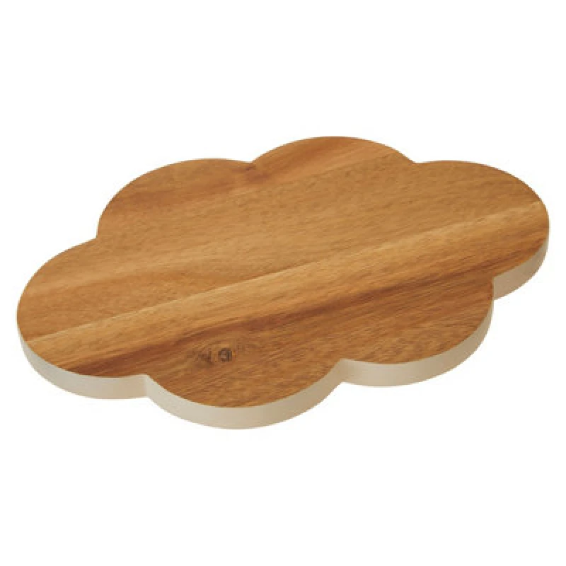 Image of Premier Housewares Large Cloud Chopping Board, Thick and Durable Cutting Board for Kitchen Worktops, Kitchen Chopping Board Brown