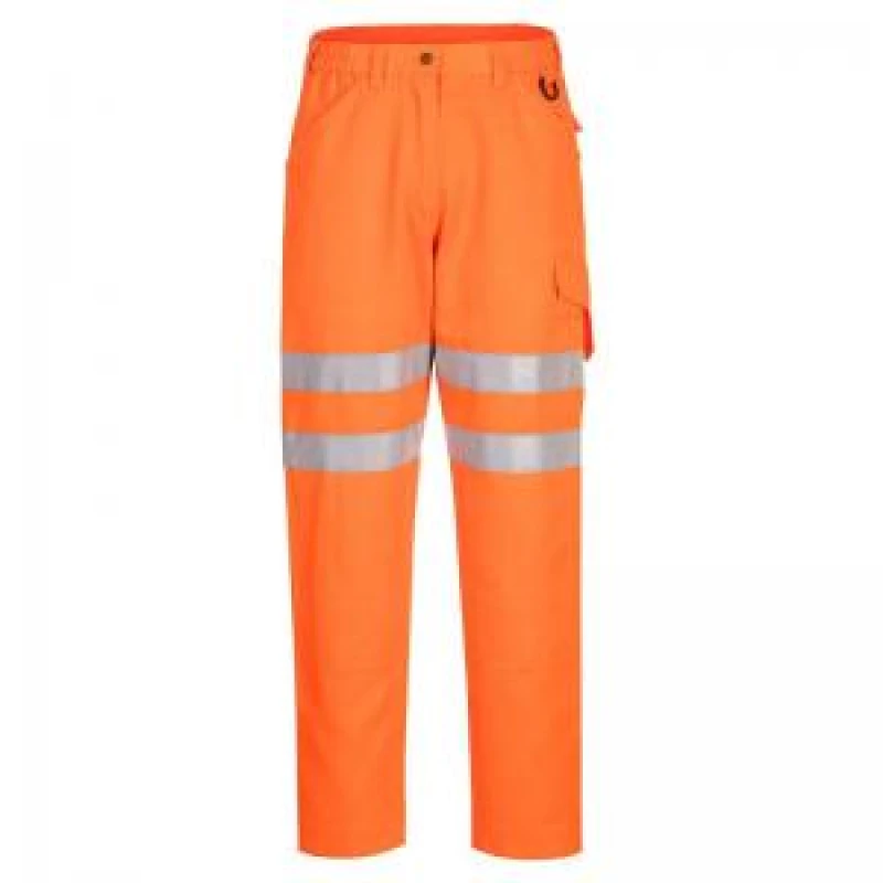 Image of Portwest Eco Hi Vis Work Trousers EC40ORR28 Colour: Orange