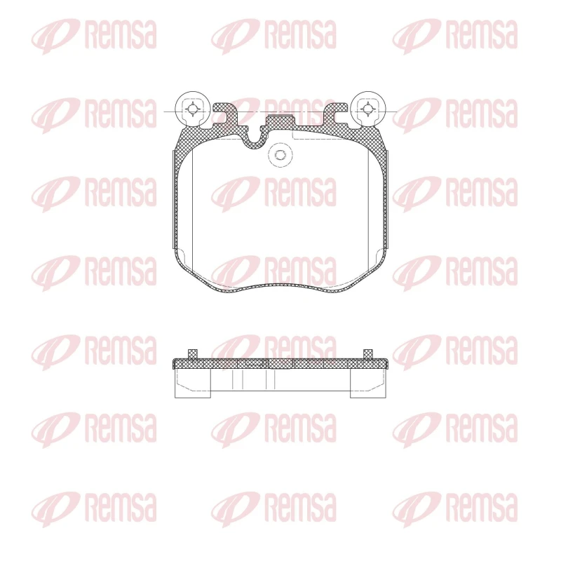 Image of REMSA Brake pad set REMSA X2050.00