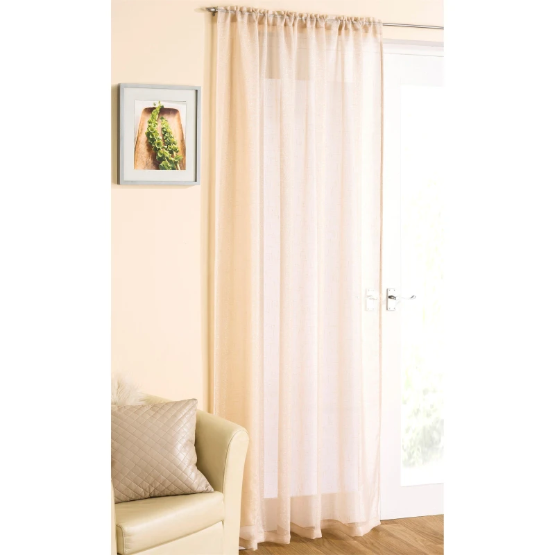 Image of Tyrone Textiles Casablanca Sheer Panel Cream unisex 138x137cm