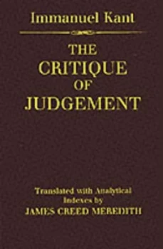 Image of The Critique of Judgement by Immanuel Kant Book