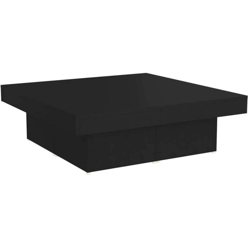Image of VIDAXL Coffee Table Black 90x90x28cm Engineered Wood Vidaxl 8720286561140