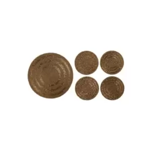 image of Biba Halo Coasters Set of 4 - Gold