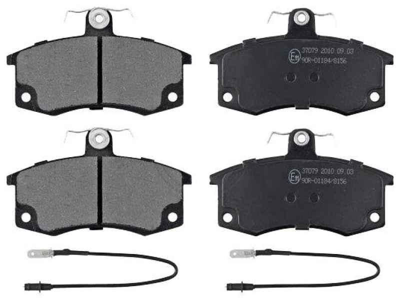 Image of A.B.S. 37079 Brake pad set incl. wear warning contact Brake Pad Set,disc brake (402)