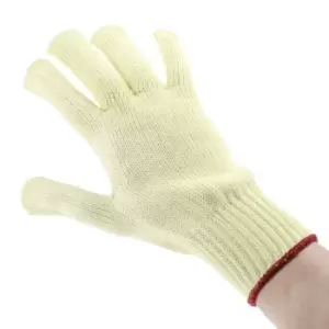 image of BM Polyco Touchstone Yellow Kevlar Work Gloves, Size 9, Large, 2 Gloves