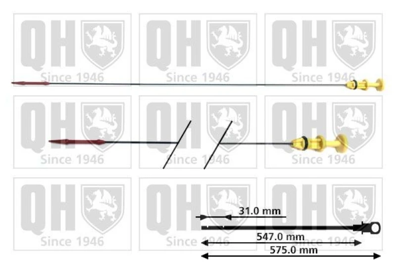 Image of QUINTON HAZELL Oil Dipstick QUINTON HAZELL QOD102