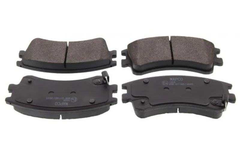 Image of MAPCO 6702 Brake pad set Front Axle, incl. wear warning contact, with anti-squeak plate Brake Pad Set,disc brake (402)