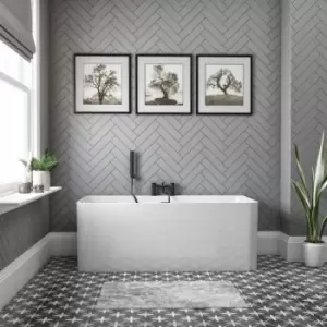 image of Grey Patterned Floor Tile 33 x 33cm - Regent