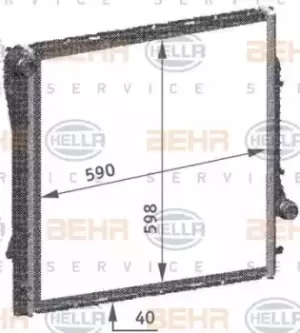 Image of x1 Behr Heat Exchanger 8MK376718-754 Genuine replacement part for Car Made in CN