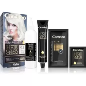 Image of Delia Cosmetics Cameleo Omega Permanent Hair Dye Shade 9.1 Ultimate Ash Blonde